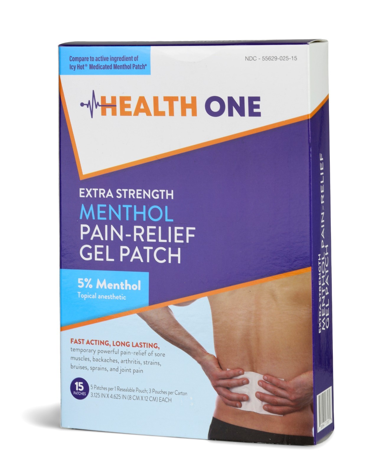Health One Menthol 5% Extra Strength Pain Relief Medicated Patches – pack of 15
