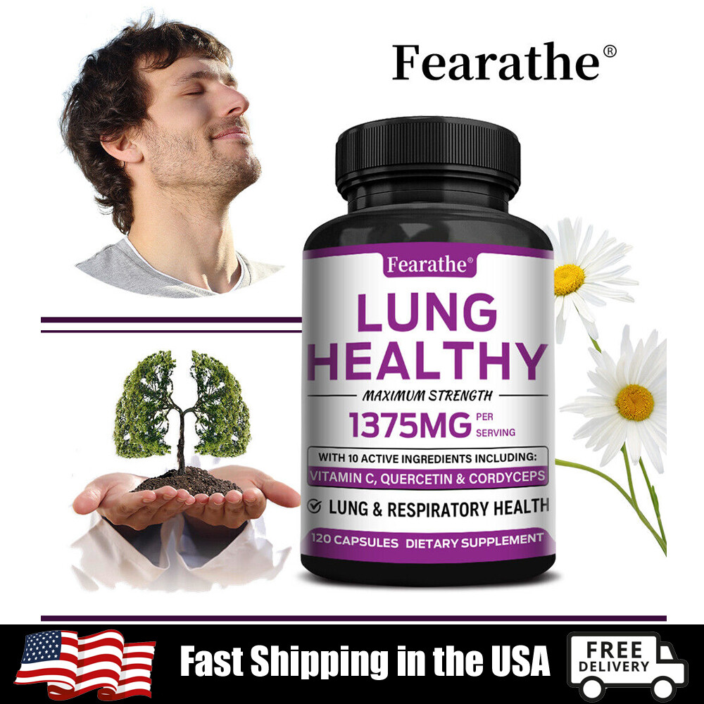 Lung Health -Lung Cleanse & Detox-Support Clear Lungs a Healthy Lungs 120 Caps