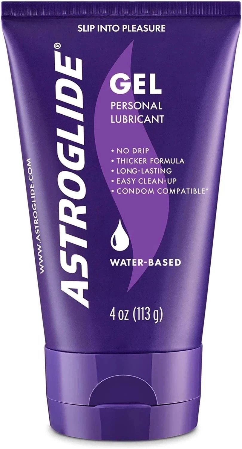 Astroglide Water Based Personal Lubricant Sex Gel for Couples, Men and Women 4oz