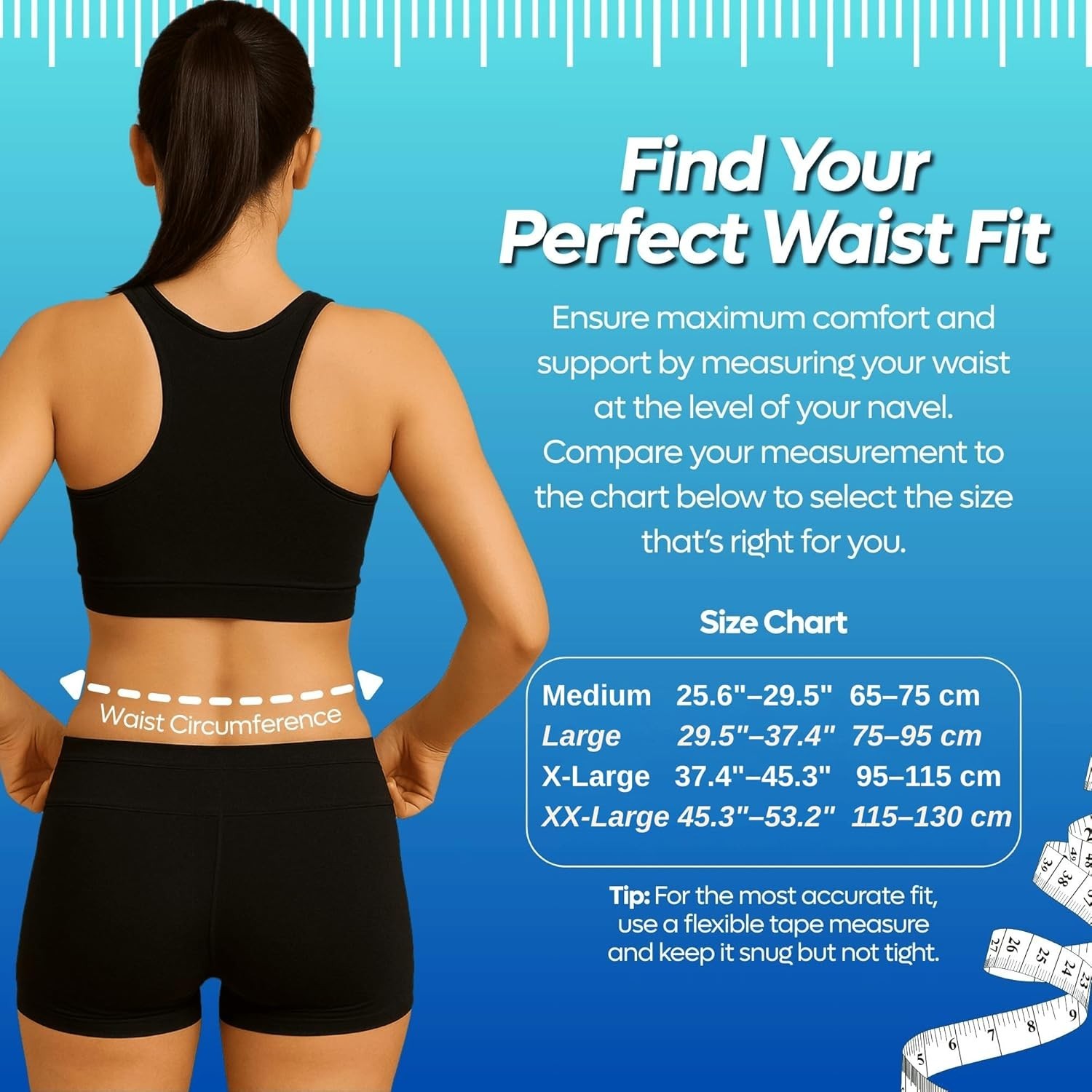 Adjustable Lower Back Brace Lumbar Support Waist Belt for Men Women Pain Relief