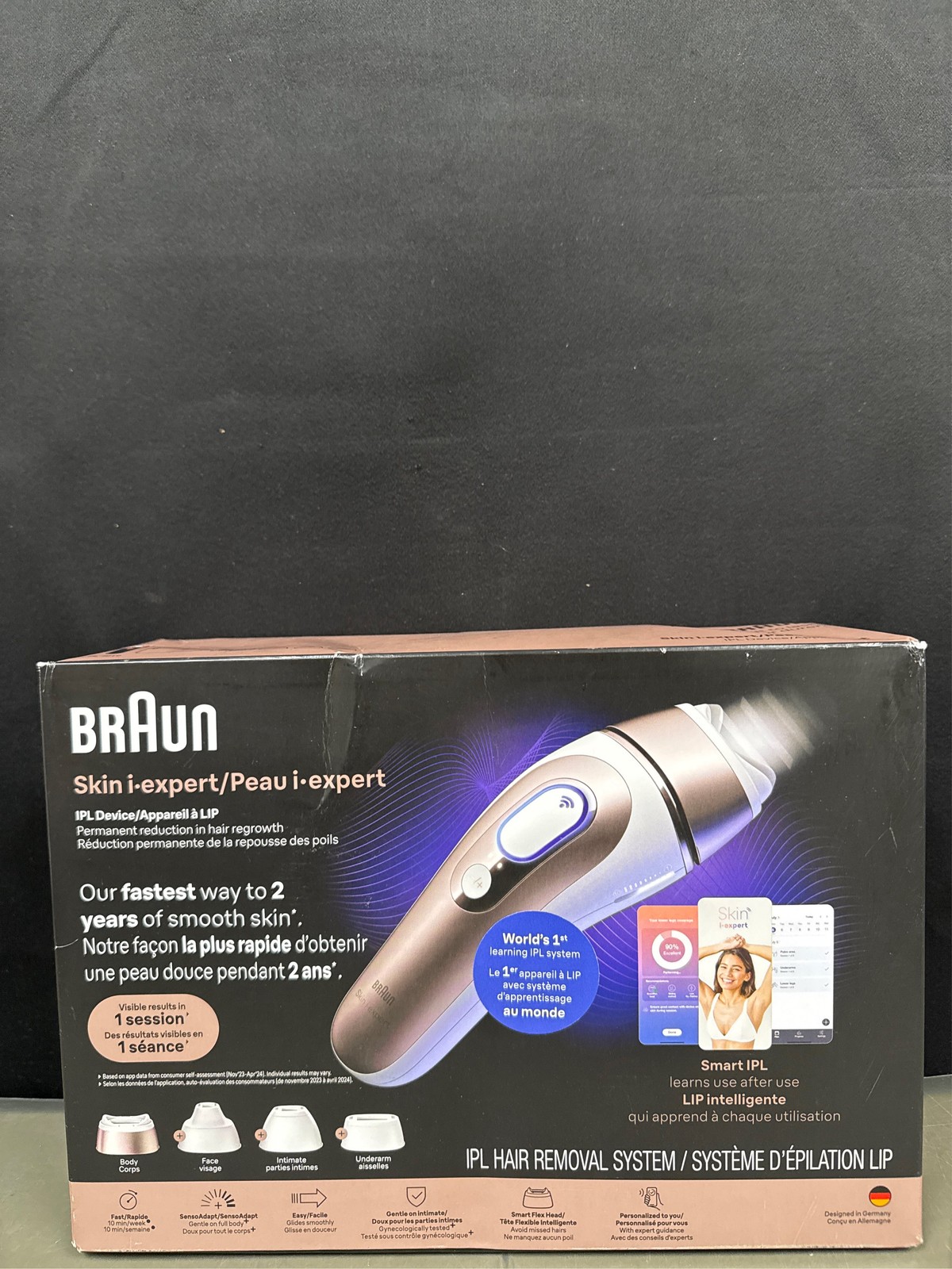 Braun Skin i-Expert Smart IPL PL7219 at Home Laser Hair Removal for Women and Me