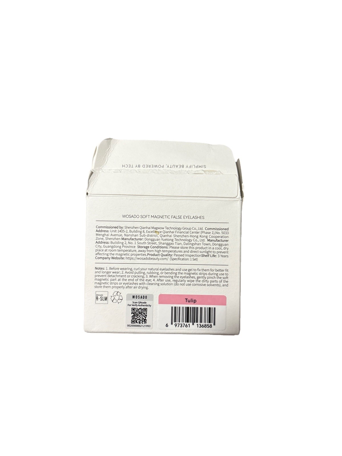 WOSADO Soft Magnetic False Eyelashes “TULIP” (OPEN BOX)