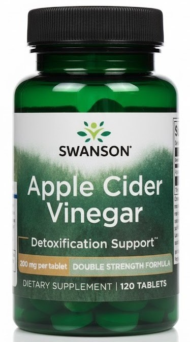 Apple Cider Vinegar 200 mg – 120 Tablets (Double Strength Formula)