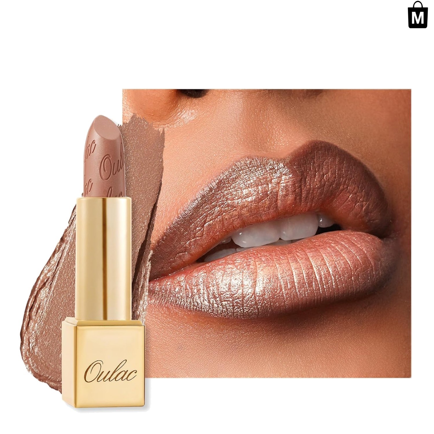 Sahara Gold Metallic Lipstick – Luxurious Hydration for Effortless Glam