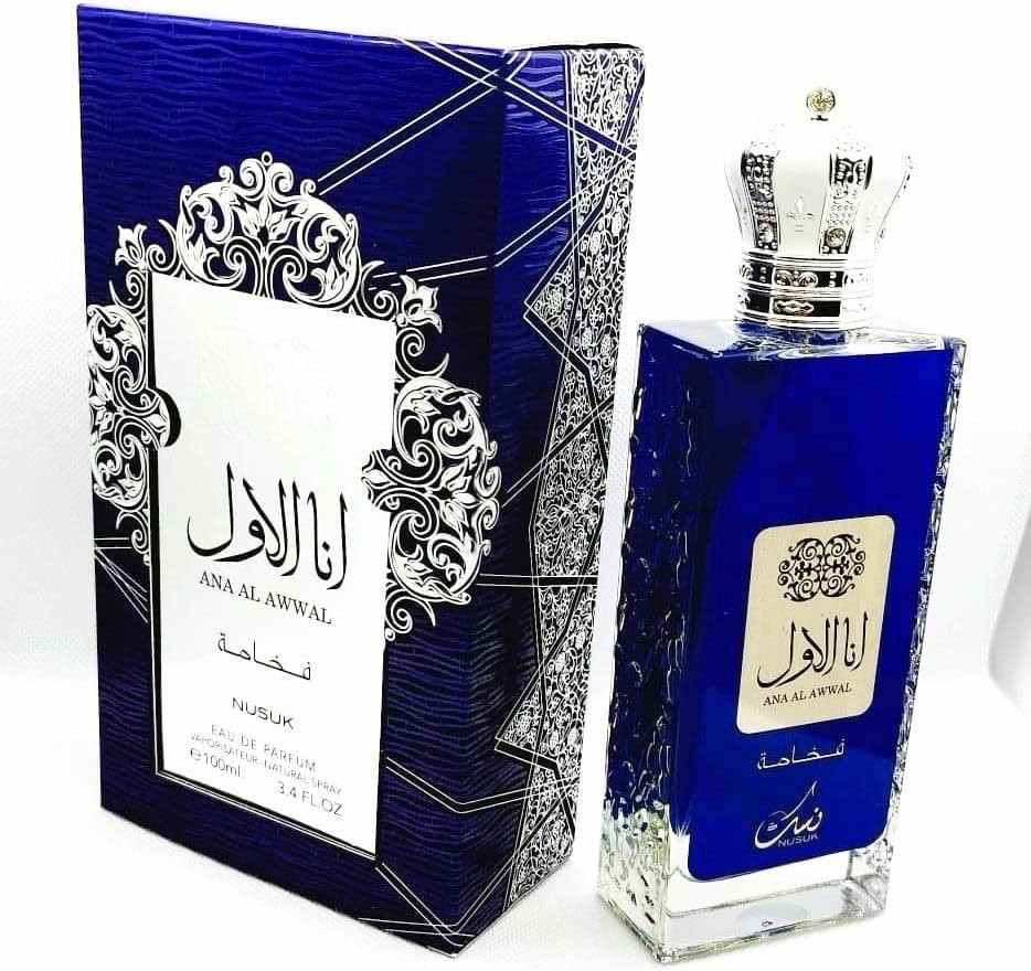 Ana Al Awwal Blue by Nusuk 3.4oz EDP Unisex NEW SEALED Box