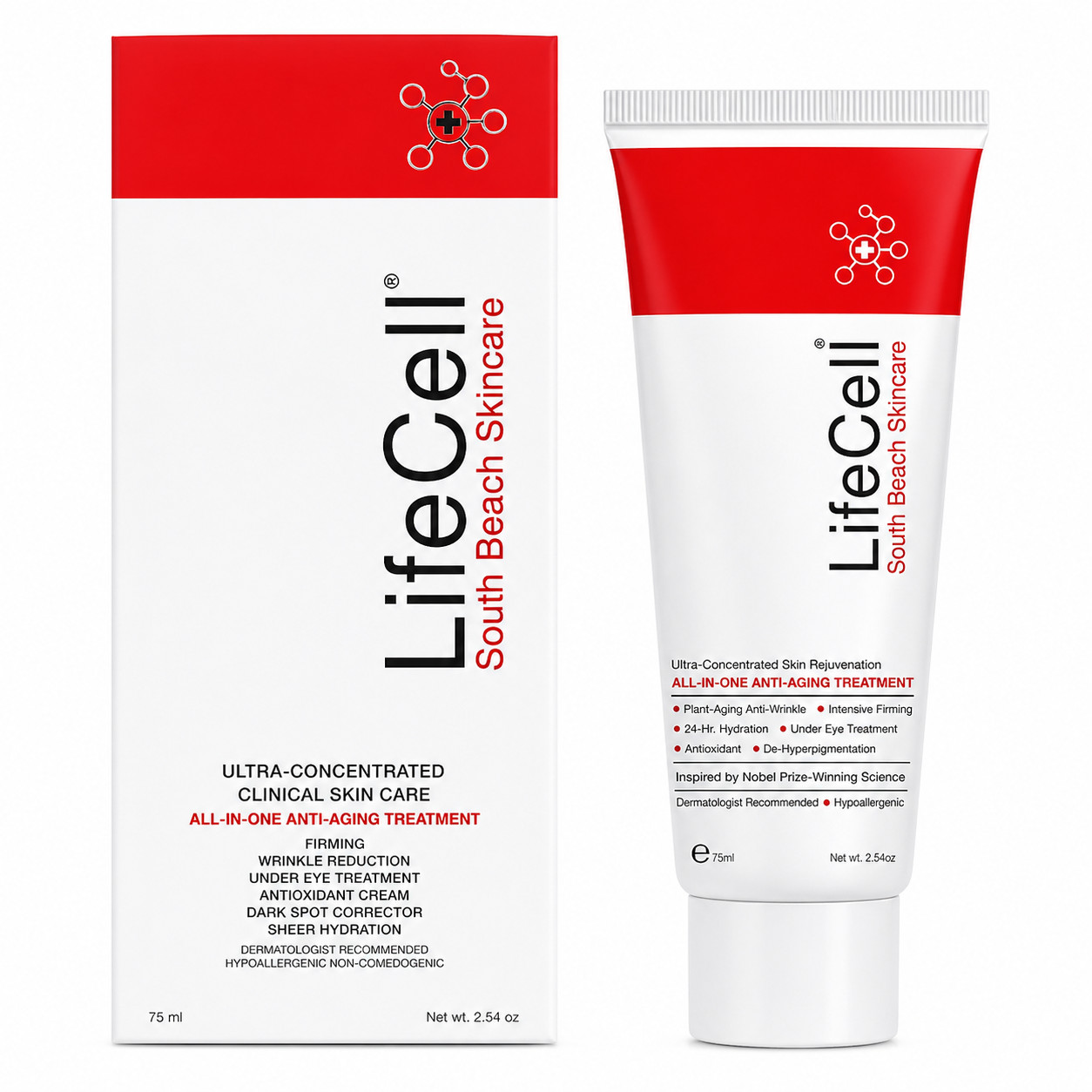 LifeCeII All-in-One Anti-Aging Wrinkle Filler Cream Retinol Hyaluronic Acid