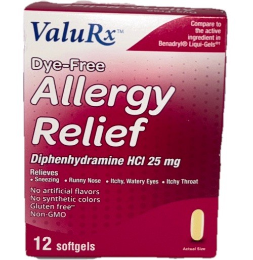 ValuRx Allergy Relief Relieves Sneezing Runny Nose Itchy & Watery Eyes & Throat