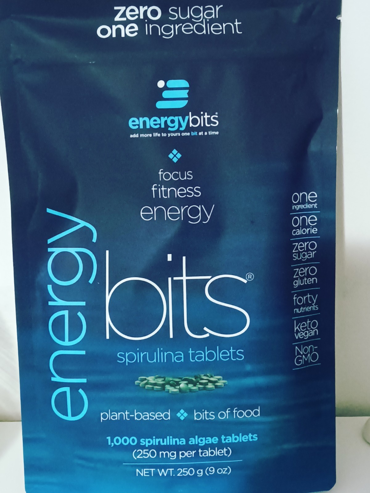 energybits Focus Fitness Ernergy Bits Spirulina Tablets